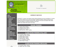 Tablet Screenshot of intersoftinstitute.com